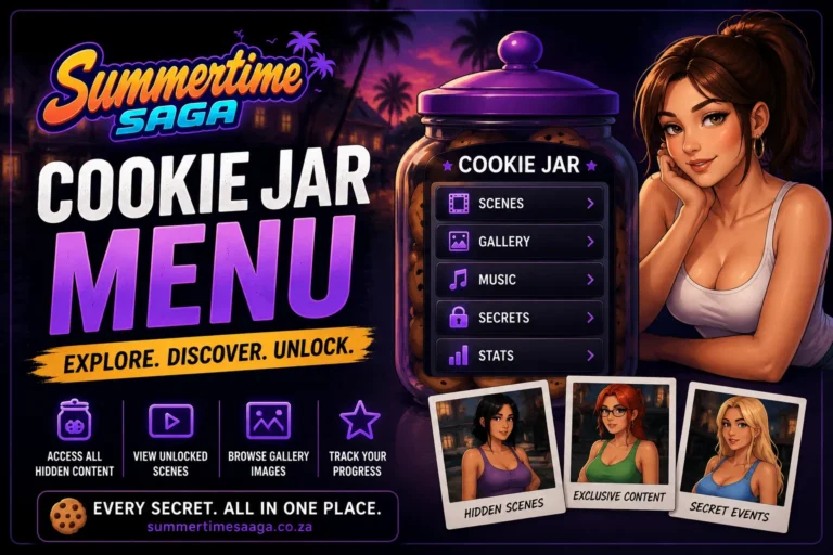 Summertime Saga Cookie Jar (All Menu Unlocked)