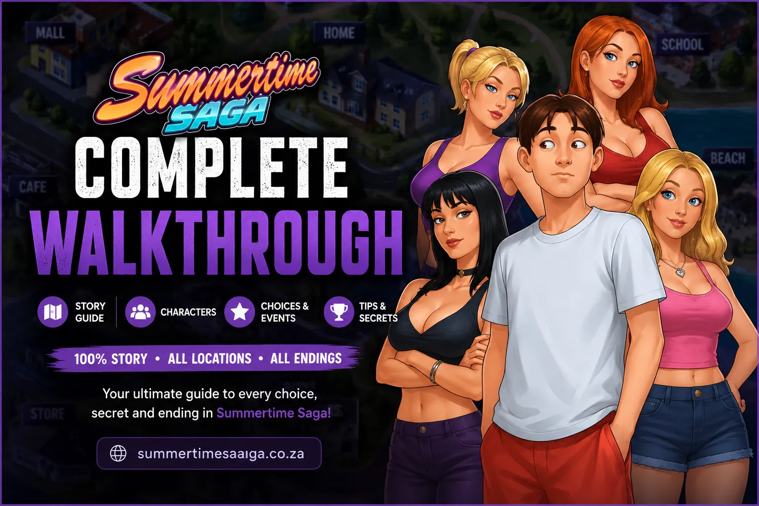Summertime Saga Complete Walkthrough all routes, stats, and secrets